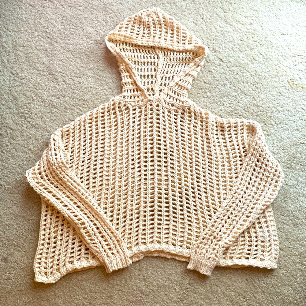 BIBI crochet hoodie sweater